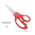 8\" Sharp tip soft-grip tpr handle kitchen scissors